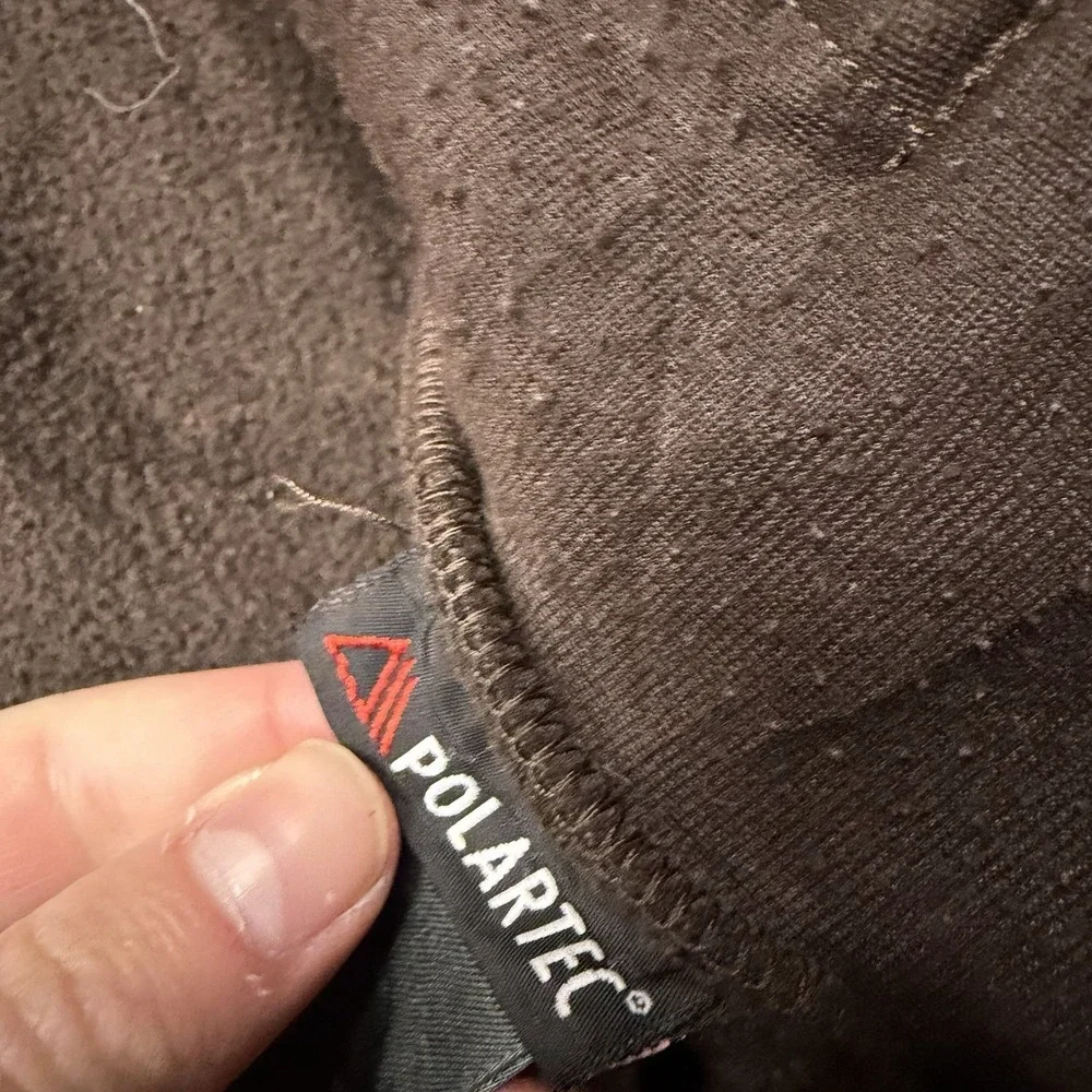 The North Face Denali Fleece Jacket Brown Full Zip Polartec Boys XL Outdoors
